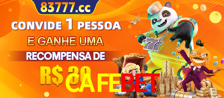 Banner institucional da CAFEBET sobre parceria de marcas e criação de uma marca de excelência, apresentando os mascotes de jogos populares como o Fortune Tiger.
